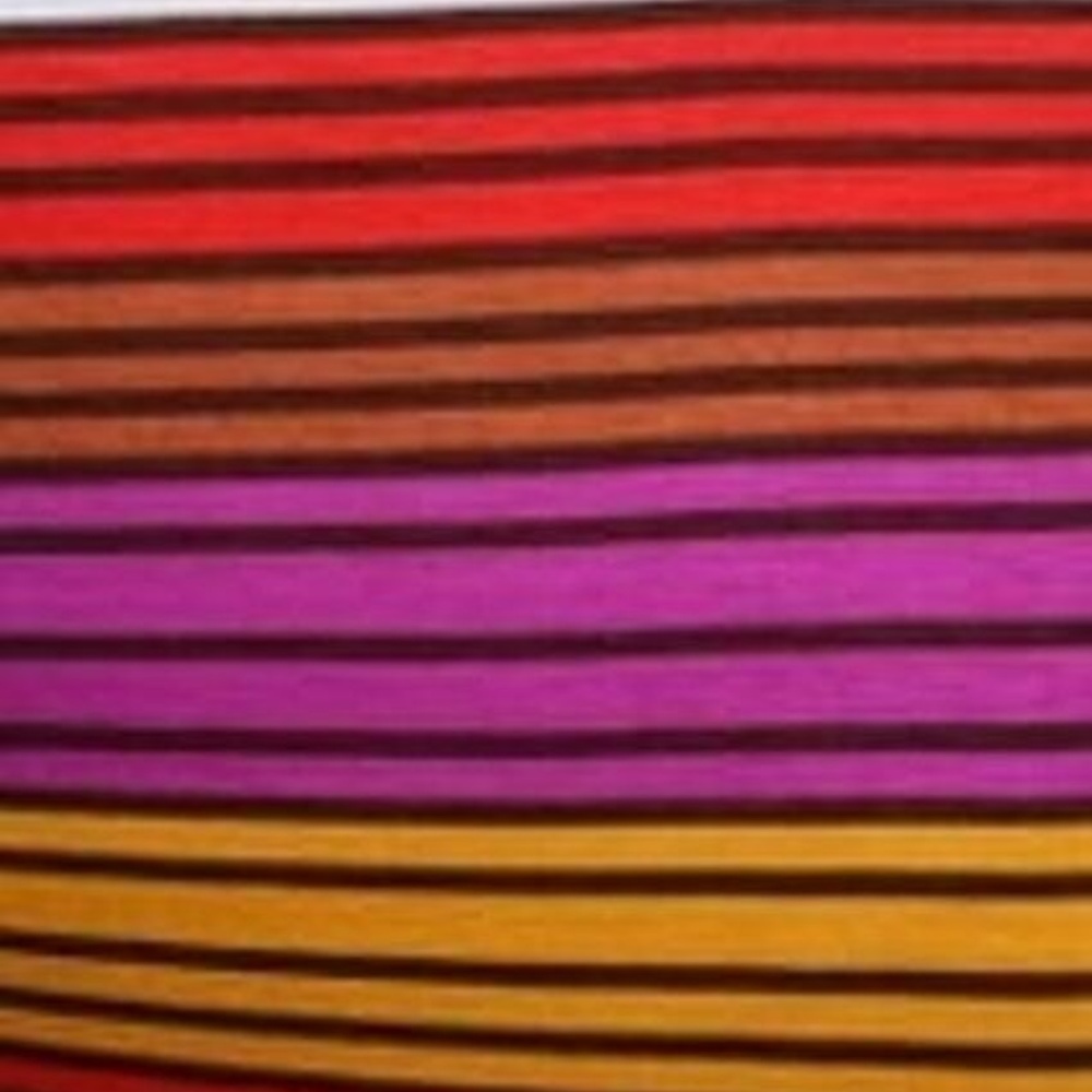 NEW LARGE H572 Azules Stripe Fold Band Long Flare Walking Summer Skirt - Picture 4 of 5